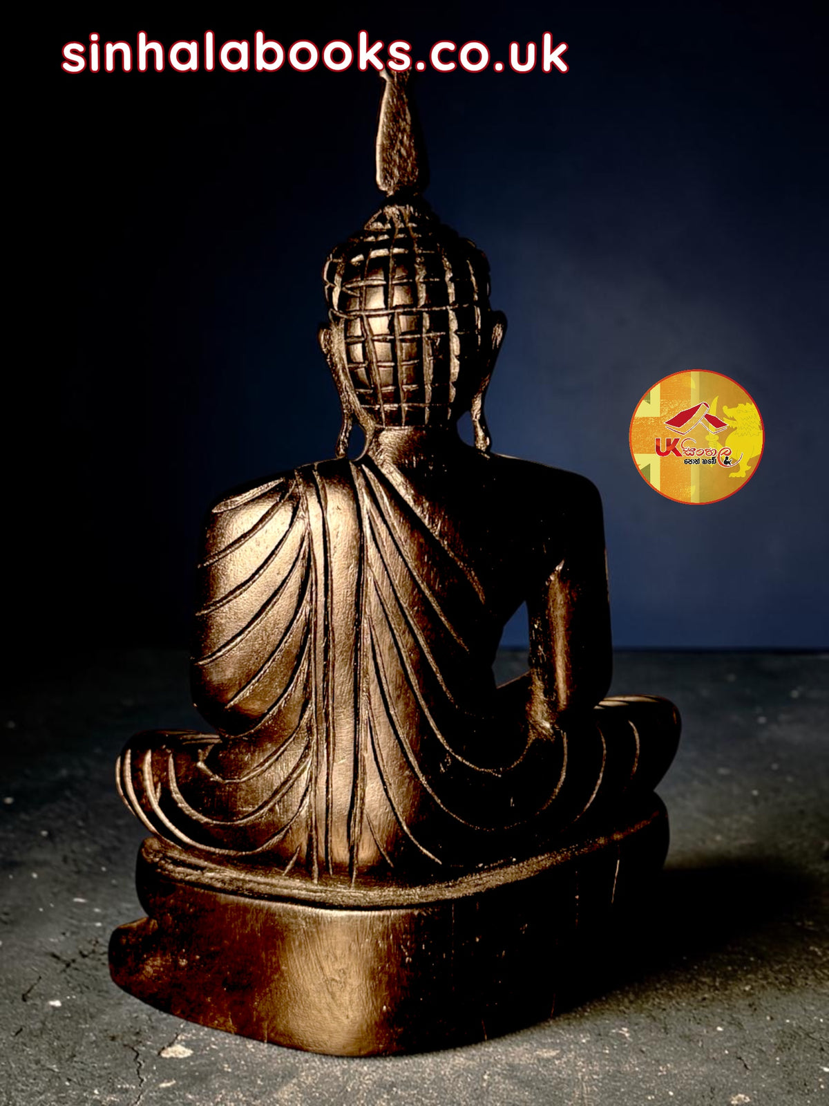 Handcrafted Solid Wooden Buddha Statue – Made in Sri Lanka | Traditional Buddhist Home & Temple Décor